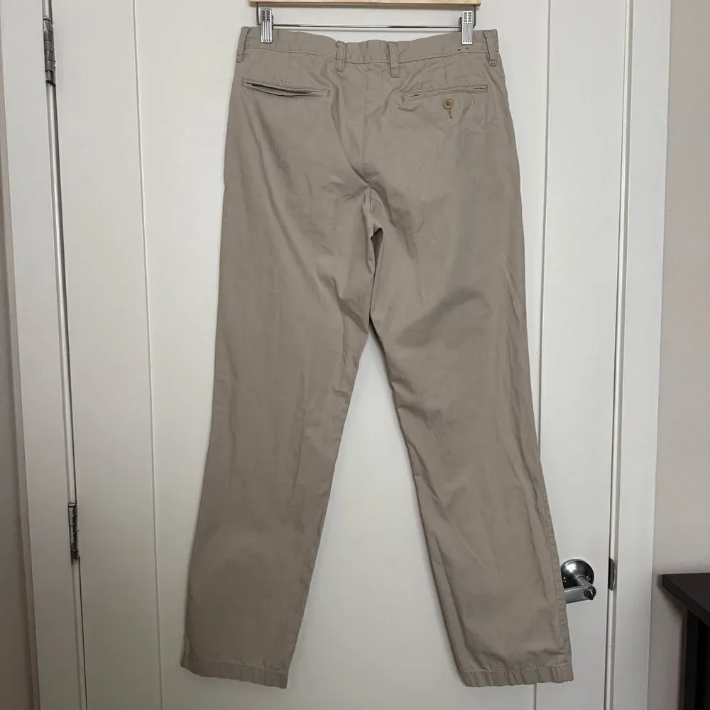 J Crew Pants Mens 32x34 Beige Essex Pant Chino Straight Leg Lightweight Coastal